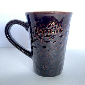 Kahlua 12 oz Coffee Bean Mug Espresso Brown Pernod-Ricard USA